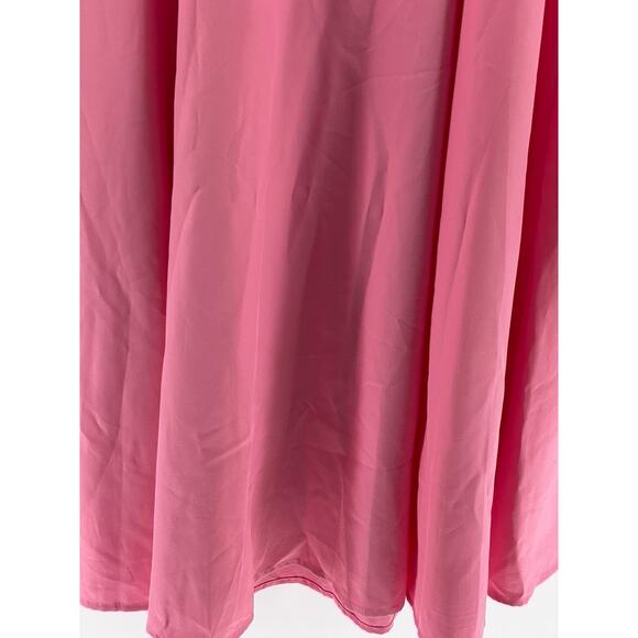 UNBRANDED Women's Light Pink Sweetheart Neckline A-Line Maxi Dress SZ M - Picture 5 of 10